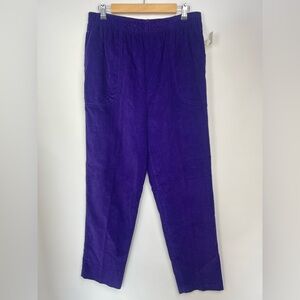 Vintage 70s Purple Corduroy Pants Deadstock Japan Carson‎ Pirie Scott Size 14